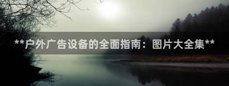 杏宇平台登陆：**户外广告设备的全面指南