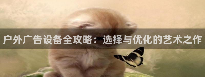 杏宇平台官网注册：户外广告设备全攻略：选