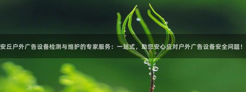 杏宇平台登录步骤：安丘户外广告设备检测与维护的专家服务：一站式，助您安心应对户外广告设备安全问题！