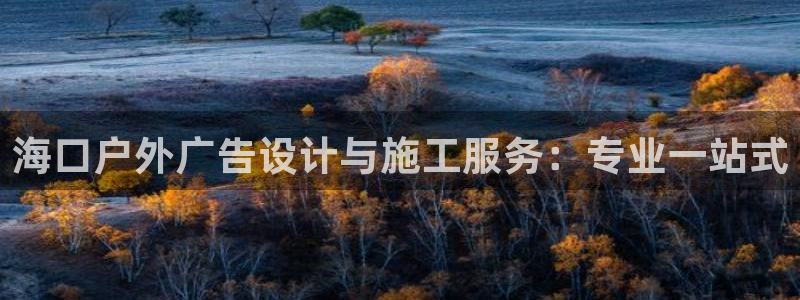杏宇平台官网注册：海口户外广告设计与施工服务：专业一站式
