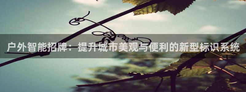 杏宇平台代理多少钱一次：户外智能招牌：提