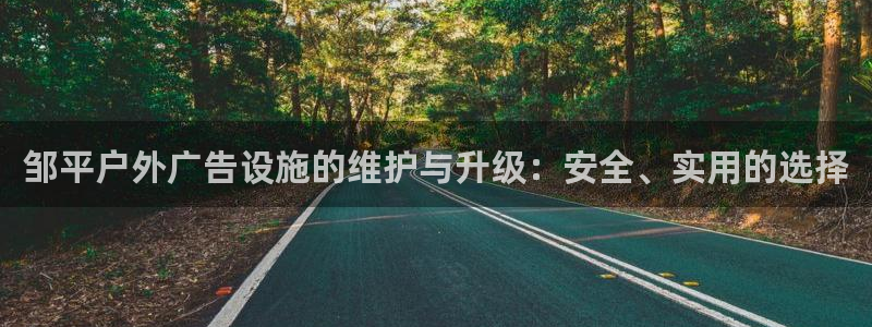 杏宇平台代理多少钱：邹平户外广告设施的维